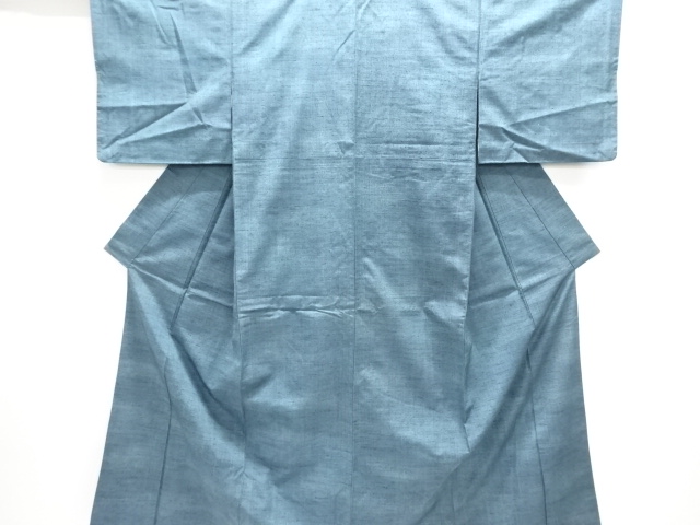 JAPANESE KIMONO / ANTIQUE KIMONO / SILK / TSUMUGI / WOVEN RAIN STRIPE